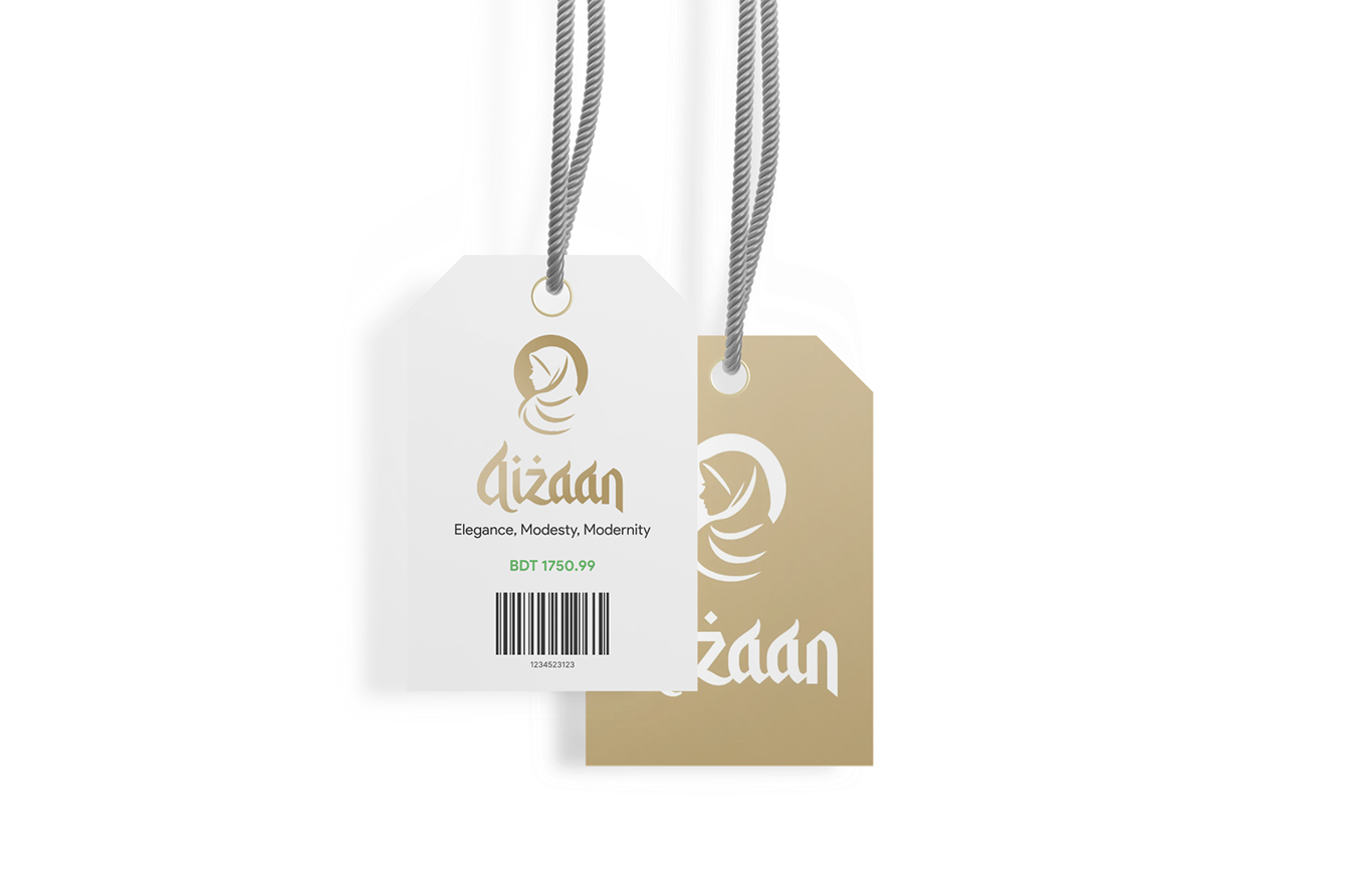 Aizaan Fashion Label Tags Design